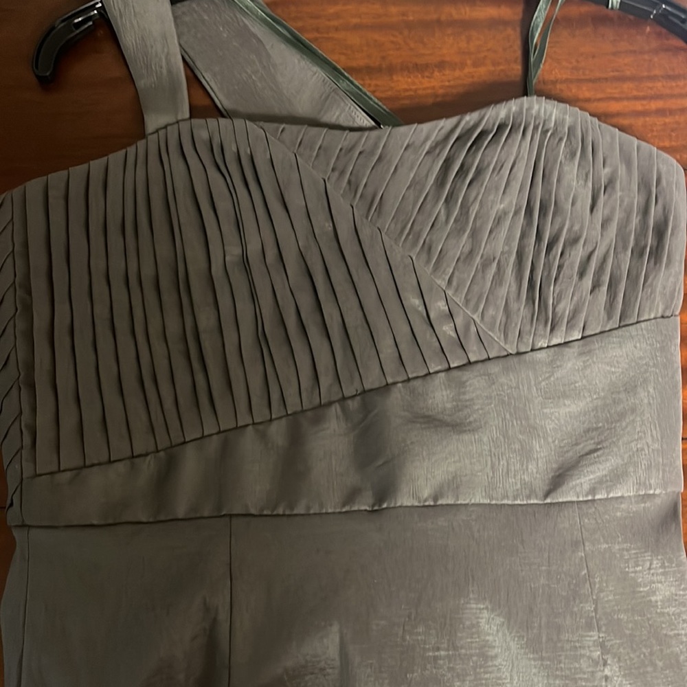 Bcbg Generation Gray Dress With Subtle Shimmer/Me… - image 3